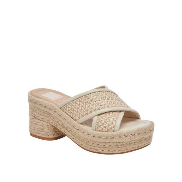 DOLCE VITA Shoes - NEW DOLCE VITA women's eldora raffia platform sandals in natural